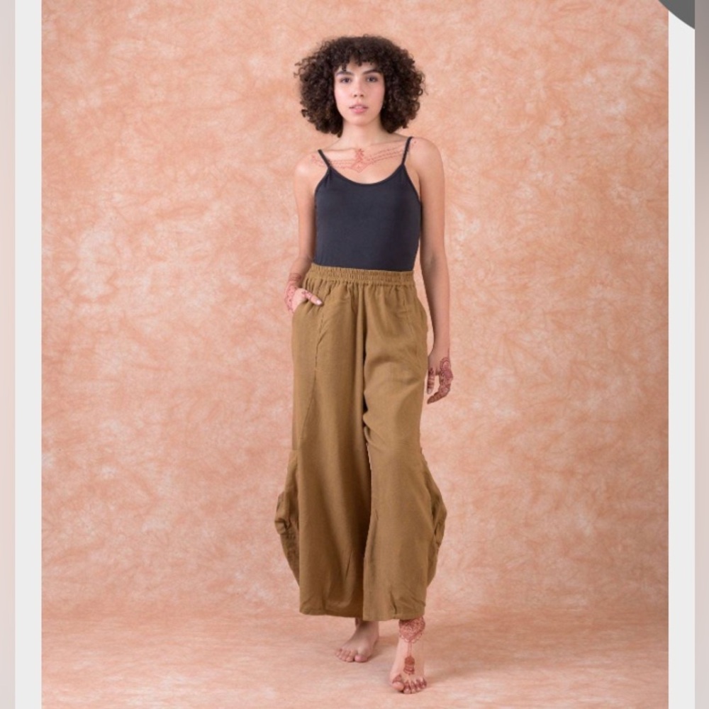 Bohemian style pants.
